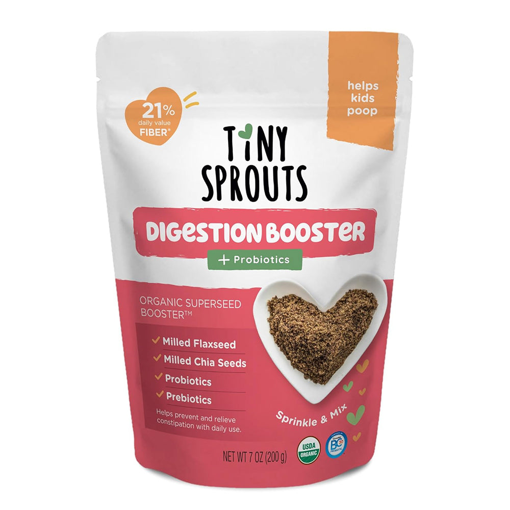 Tiny Sprouts Organic Digestion Booster Plus Probiotics for Kids Digestive Health and Gut Wellness 7Oz (200g)